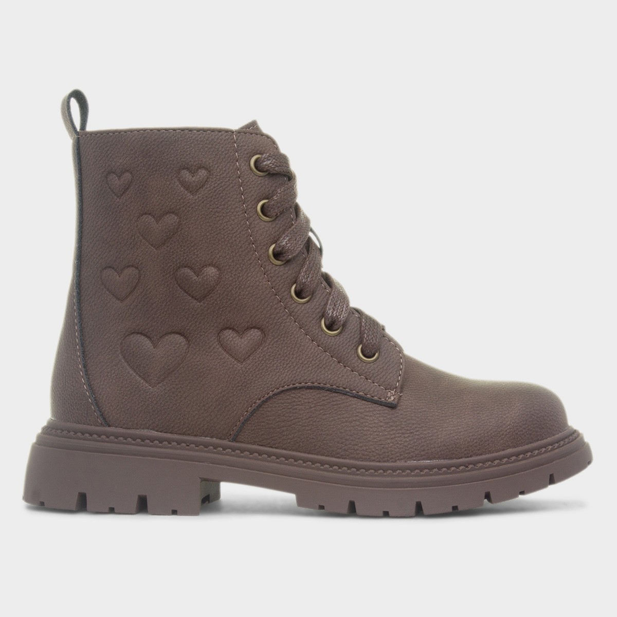 Jacey Girls Brown Lace Up Ankle Boot