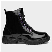 Lilley Junior Aimee Girls Black Patent Ankle Boot (Click For Details)