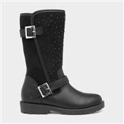 Lilley Girls Black Diamante Calf Boot (Click For Details)