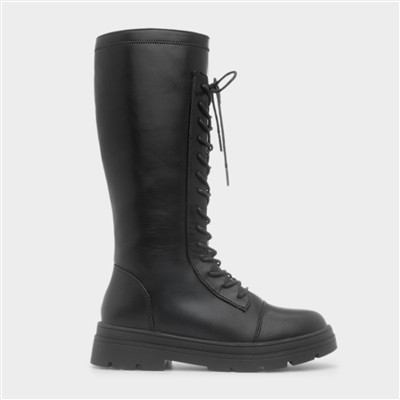 Destiny Girls Black Knee High Boot