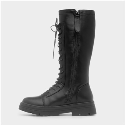 Destiny Girls Black Knee High Boot