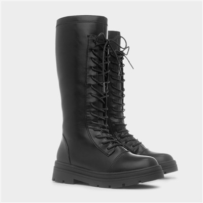 Destiny Girls Black Knee High Boot