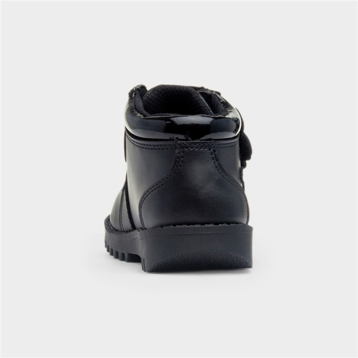 Patsy Girls Black Flower Ankle Boot