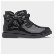 Little Diva Samantha Girls Black Patent Ankle Boot (Click For Details)