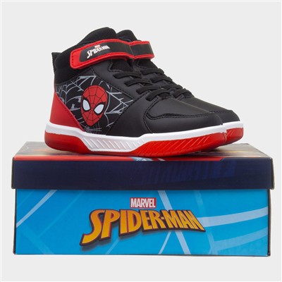 Kids Black Easy Fasten Ankle Boot