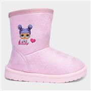 LOL Surprise Kids Light Pink Shiny Slip On Boot (Click For Details)