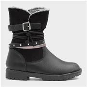 Sprox Girls Black Tasselled Ankle Boot (Click For Details)