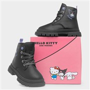 Hello Kitty Kids Black Lace Up Ankle Boot (Click For Details)