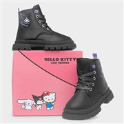 Hello Kitty Kids Black Lace Up Ankle Boot (Click For Details)
