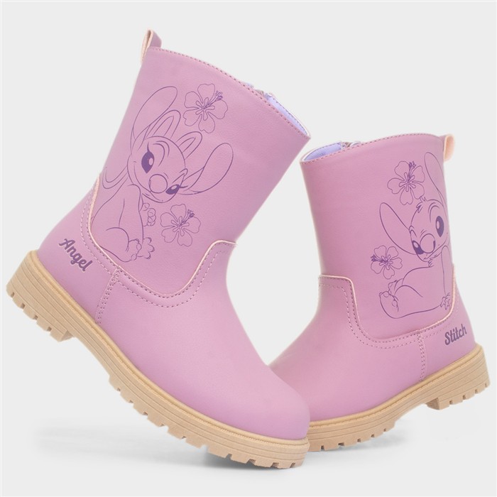 Pink Kids Character Ankle Boot
