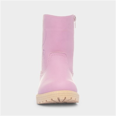 Pink Kids Character Ankle Boot