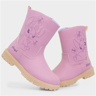 Pink Kids Character Ankle Boot
