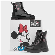 Minnie Mouse Kids Black Patent Lace Up Ankle Boot (Click For Details)