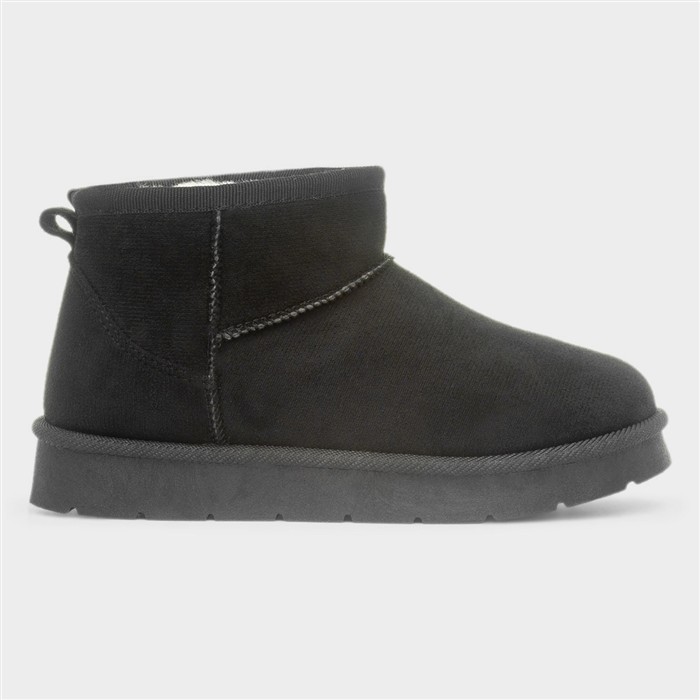 Edie Girls Black Ankle Slip On Boot
