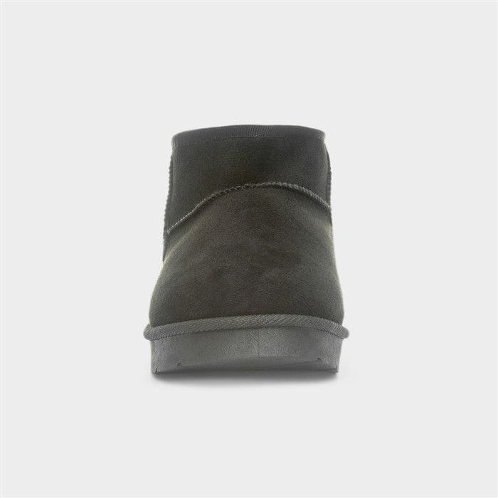Edie Girls Black Ankle Slip On Boot