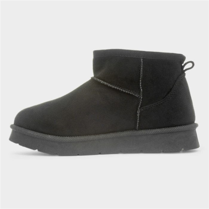 Edie Girls Black Ankle Pull On Boot