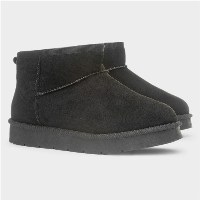 Edie Girls Black Ankle Pull On Boot
