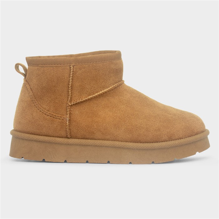 Edie Girls Chestnut Ankle Slip On Boot