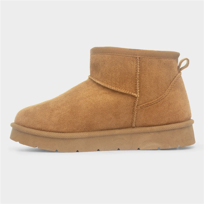 Edie Girls Chestnut Ankle Slip On Boot