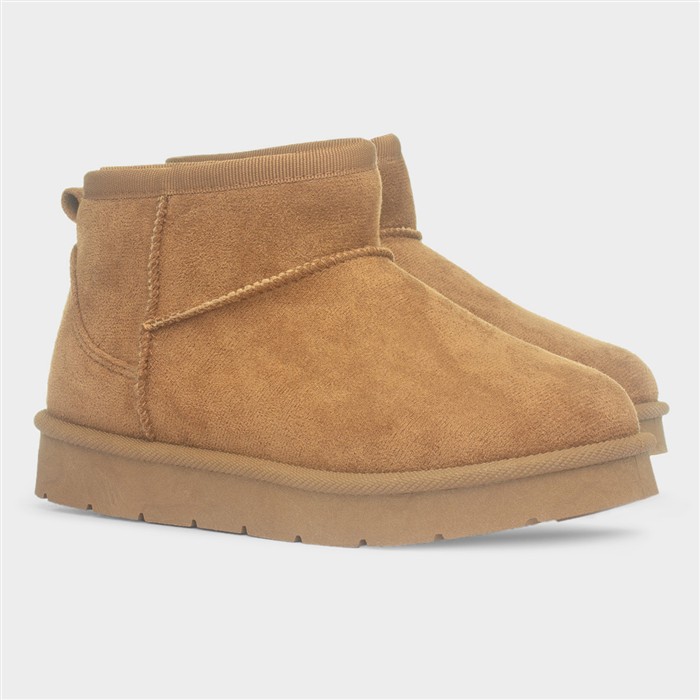Edie Girls Chestnut Ankle Slip On Boot