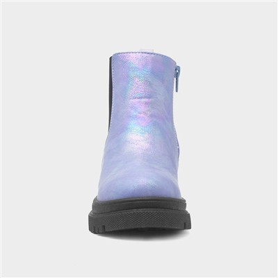 Vera Kids Purple Ankle Boot