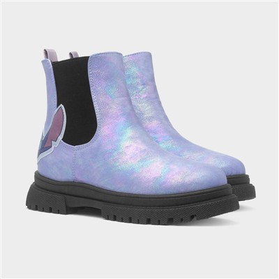 Vera Kids Purple Ankle Boot