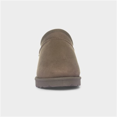 Carly Girls Chocolate Brown Slip On Boot