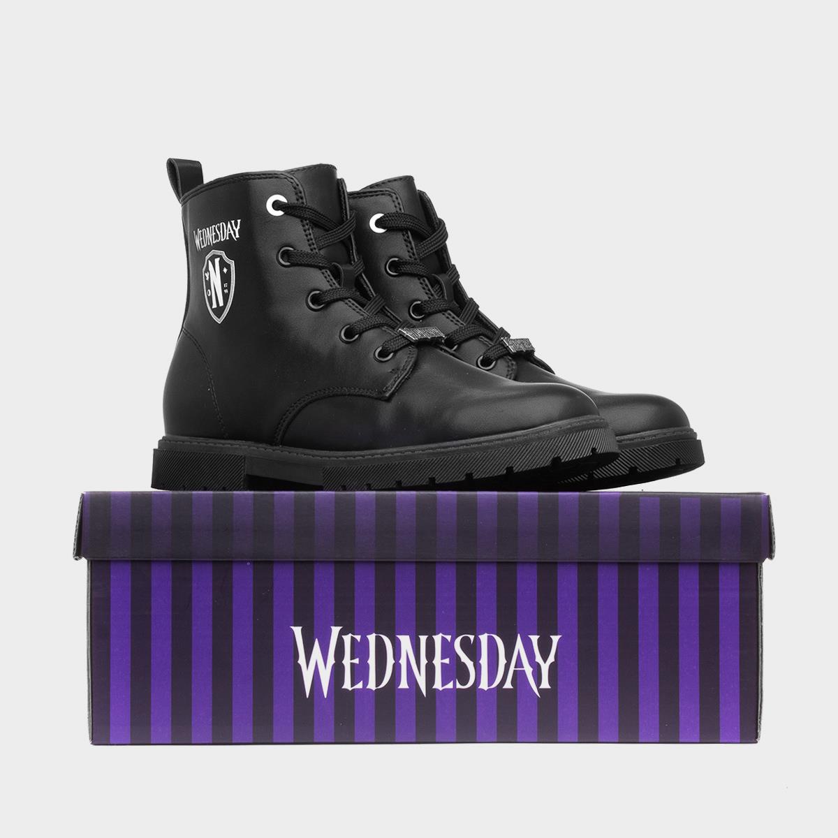 Wednesday Kids Black Ankle Boot-28973 | shoezone
