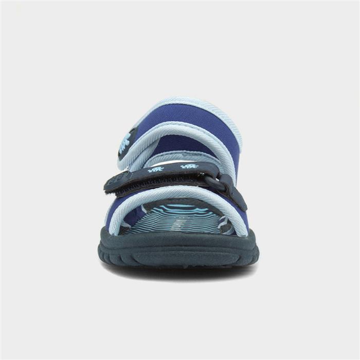 Boys Navy and Blue Easy Fasten Sandal