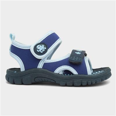 Boys Navy and Blue Easy Fasten Sandal