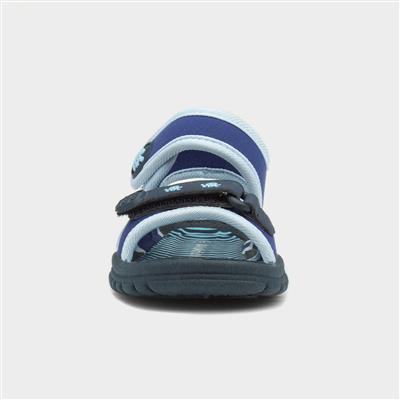 Boys Navy and Blue Easy Fasten Sandal