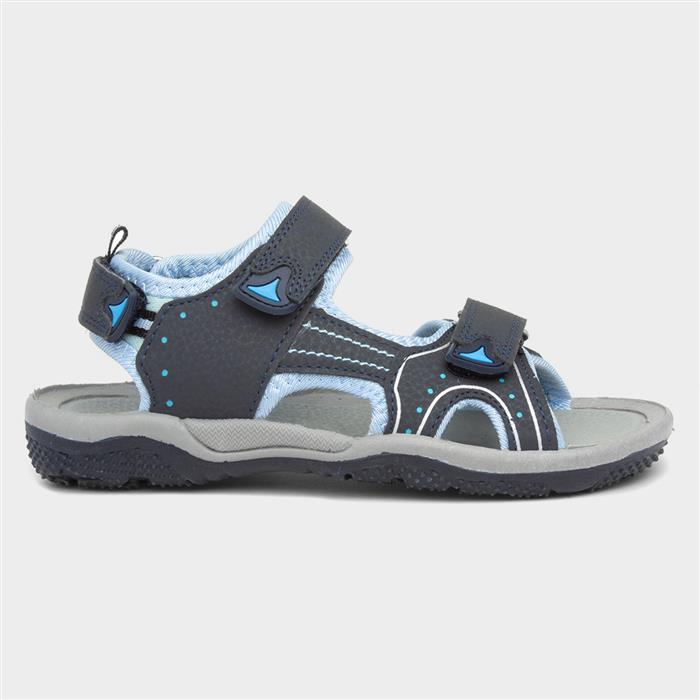 Boys Blue Easy Fasten Sports Sandal