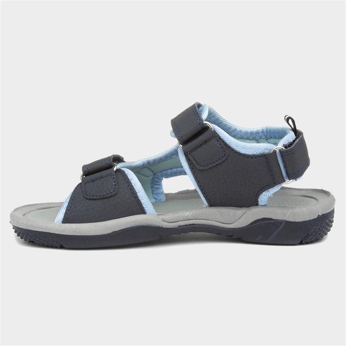 Boys Blue Easy Fasten Sports Sandal