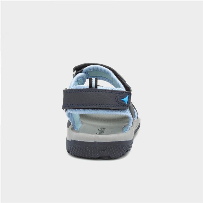 Boys Blue Easy Fasten Sports Sandal