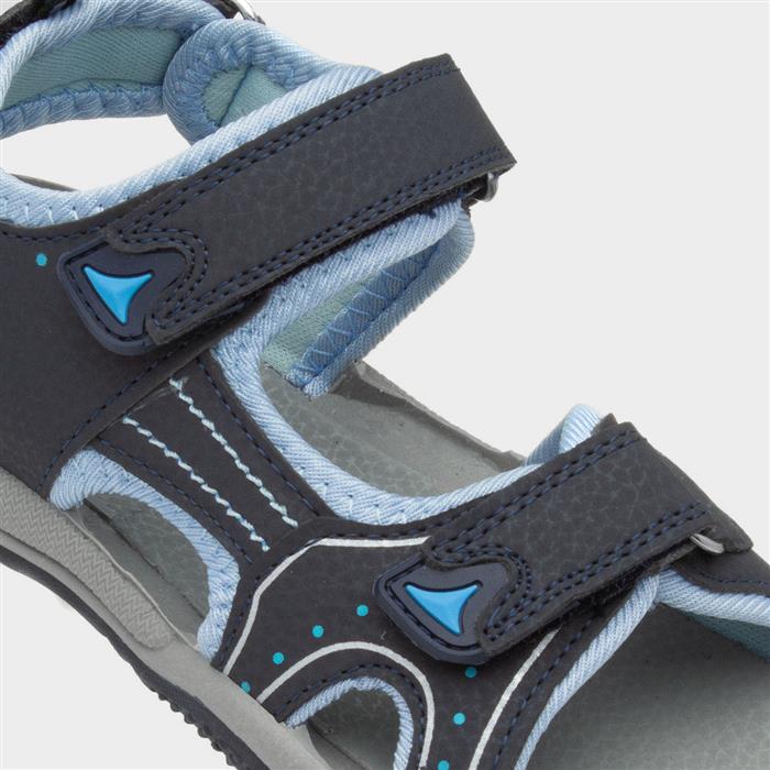 Boys Blue Easy Fasten Sports Sandal