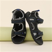 Red Fish Boys Black Triple Easy Fasten Sandal (Click For Details)