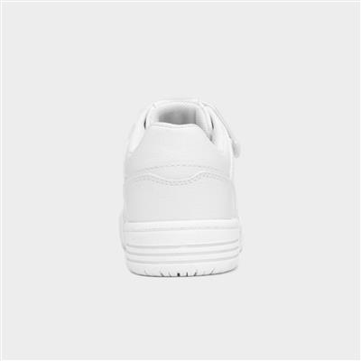 Ronaldo Kids White Easy Fasten Shoe