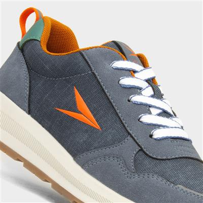 Toney Kids Blue Lace Up Trainer