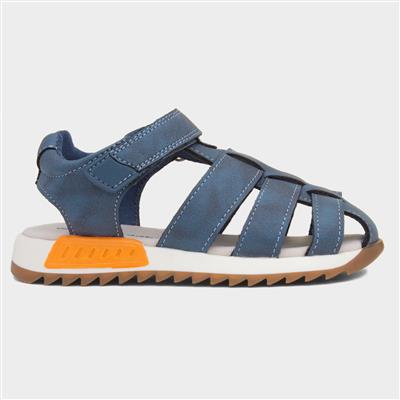 Hadleigh Kids Blue Closed Toe Sandal