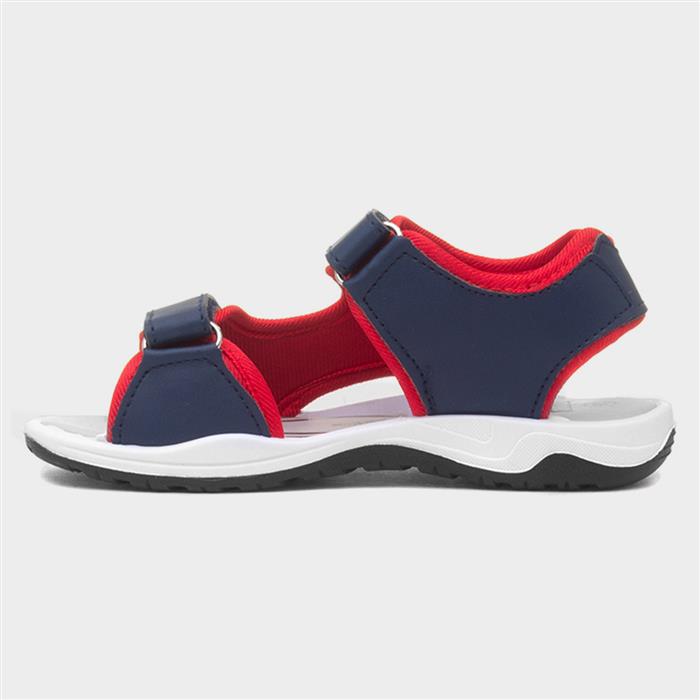 Webb Kids Navy Easy Fasten Sandal