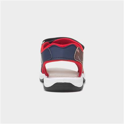 Webb Kids Navy Easy Fasten Sandal