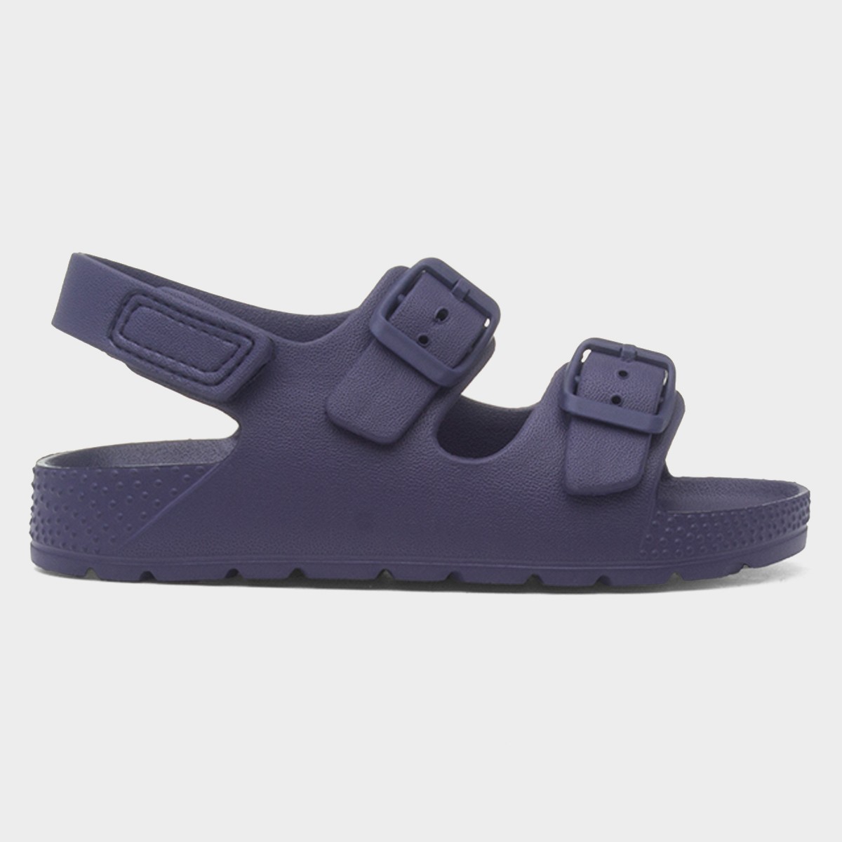 Kids Navy Double Buckle Easy Fasten EVA Sandal