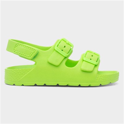 Kids Lime Double Buckle EVA Sandal