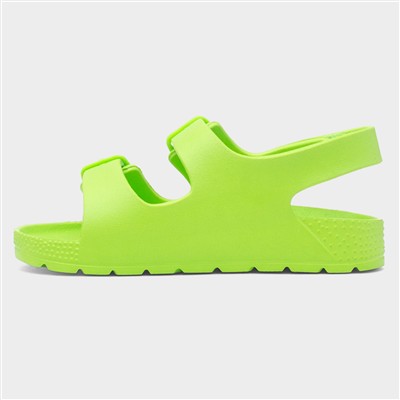Kids Lime Double Buckle EVA Sandal
