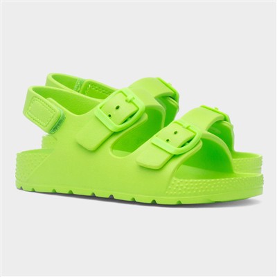 Kids Lime Double Buckle EVA Sandal