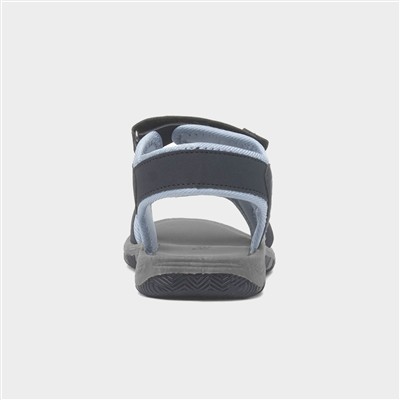Navy Triple Easy Fasten Sports Sandal