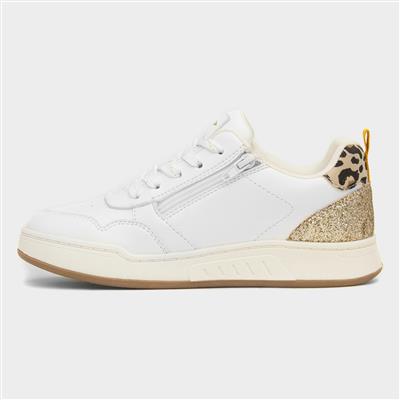 Gabriela Kids White Lace Up Trainer