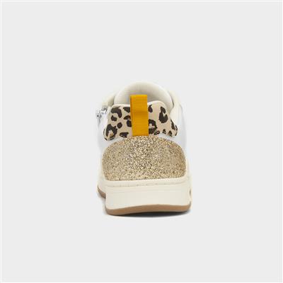 Gabriela Kids White Lace Up Trainer