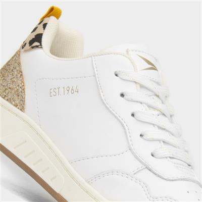 Gabriela Kids White Lace Up Trainer