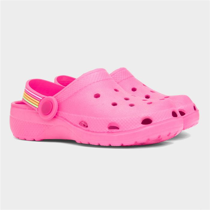 Poole Girls Fuchsia Pink Slip On EVA Clog